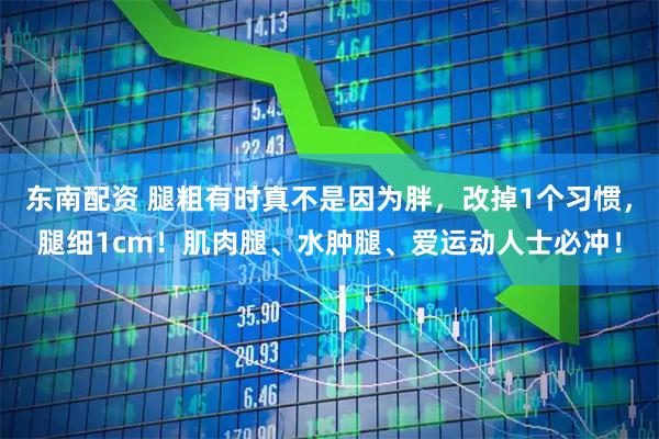 东南配资 腿粗有时真不是因为胖，改掉1个习惯，腿细1cm！肌肉腿、水肿腿、爱运动人士必冲！